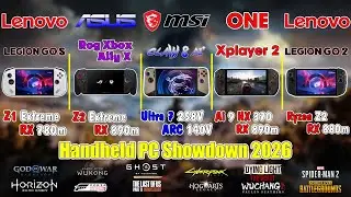 Legion Go 2 & OneXPlayer 2 & Asus Xbox Ally X & Legion Go S & MSI Claw 8 Ai