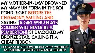 My Mother-In-Law Drowned My Navy Uniform In The Pond Right Before The Ceremony To Stop Me From M...