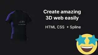 create amazing 3D website easily using HTML CSS and Spline