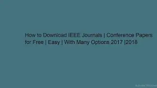 100% free Download IEEE Papers using Sci-hub.hk