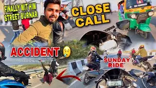 Sunday Ride Whith @StreetBurner 😍 || Sunday ride gone worng 😰 || Bike crash 💥 #trending #viral