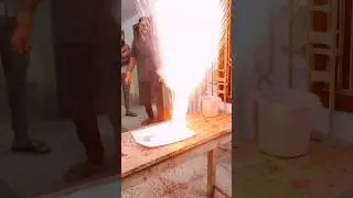 Experiment to show that sodium reacts violently🔥 with water #experiment #youtubeshorts  #facts