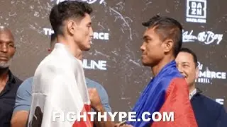 WILLIAM ZEPEDA TOWERS OVER MERCITO GESTA IN ICE COLD FACE TO FACE STARE DOWN