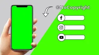 (No Copyright) Social media Follow Intro | Green Screen | Chroma key | Nice Techno
