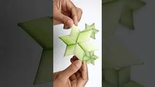 Coconut Leaf Star/Crafts Made With Leaves/Green Leaves For Crafts #shorts #shortsvideo #shortsfeed