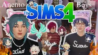 THE ANEMO BOYS CANNOT BABYSIT FOR THEIR LIFE!!🤦‍♀️💥 Genshin Sims (Genshin Impact x Sims 4)