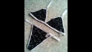 Как сшить трусики стринги своими руками.Мастер класс.Handmade lingerie.