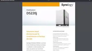 Synology DS220j: Presentazione ufficiale (ITA)