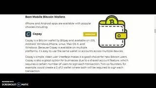 Best Mobile Bitcoin Wallets