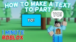 Screen Text Display in Roblox Studio | 1 Minute Roblox
