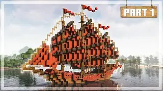 Minecraft: How to Build a Sailing Ship - Chinese Style [Tutorial 1/2]