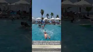 😂Мега плюх🌊 #даняхайп #бассейн #турция