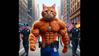 Muscular and strong cat (Мускулистый и сильный кот) #cat #love #strong  #cute #trending