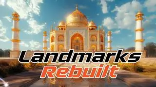 AI Reconstructs Famous Landmarks with Different Construction Materials