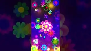 [Samsung Galaxy Theme] Shining Neon Flowers