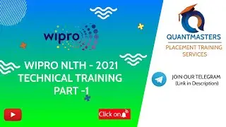 WIPRO NLTH 2021 TECHNICAL TRAINING - PART 1 | WIPRO ELITE | NLTH | Who to get placed in Wipro ?