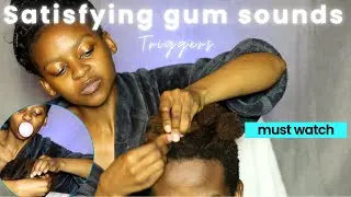 ASMR Hair Braiding | w/ Gumcracking | Hair Play