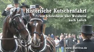 Schriesheim: Historische Kutschen fahren von Schriesheim über Weinheim nach Lorsch