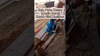 Cara Tukang membuat Sponeng Kusen Dengan Ketam (Mesin Serut) 