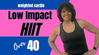 30 minute🔥Fat Burning🔥Low Impact💙All Standing 💙HIIT with Dumbbells💙for Women Over 40