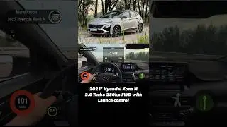 Hyundai Kona N 280hp Launch control 0-100 / 100-200