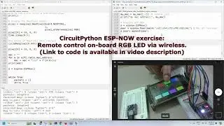 CircuitPython ESP-NOW: Remote control on-board RGB LED via wireless.
