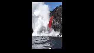Lav şelalesi Yer: Kalapana, Hawaii