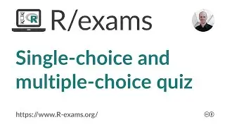 Single-choice and multiple-choice knowledge quiz questions with R/exams