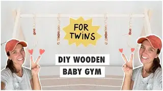 DIY wooden baby gym for twins for $10 |If Only April