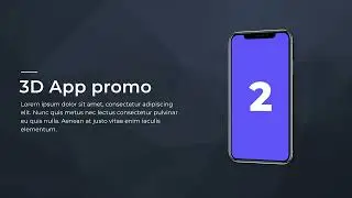 Free 3d free iPhone app promo video template for After Effect