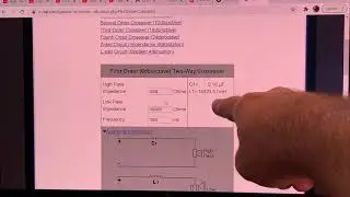 How to calculate Line level Passive crossover component values?
