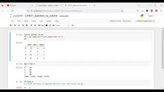 Selection of Column from Dataframe