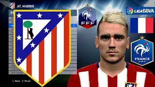 PES 2016 FACE Antoine Griezmann - Atlético de Madrid [DOWNLOAD]