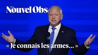 Tim Walz plaide pour un meilleur contrôle des armes aux Etats-Unis lors de la convention démocrate