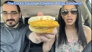 Starbucks Sausage Cheddar & Egg Sandwich Fast Food Review