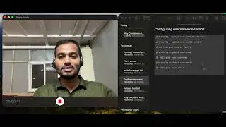 Configuring username and email in git