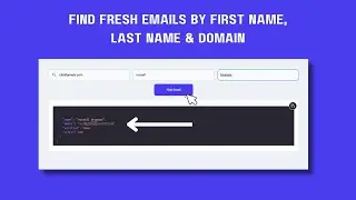 How To Find Emails by Knowing First Name, Last Name & Domain | Email Finder API To Get Bulk Emails