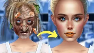 OLD UGLY LEDY MEKAUP TRANSPARENT /asmr animation