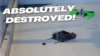 Our Antweight Combat Robot Got ABSOLUTELY Destroyed!
