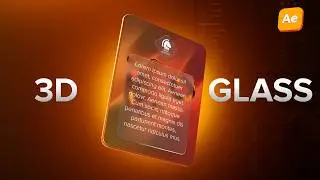 3D UI Card Animation in After Effects (Glassmorphism Style)