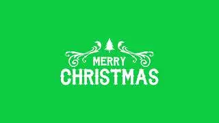 Elegant Merry Christmas Premium Font Design Animation | Green Screen