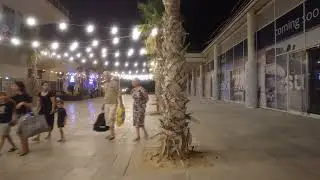 Evening Promenade Walk in Bat Yam, Israel