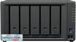 DS1525+ 60TB 4 Bay NAS Server Combo with 5x12TB Enterprise SATA HDD Storage