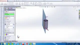 Solidworks Tutorial......How To Rotate The Plane By Center Axis.