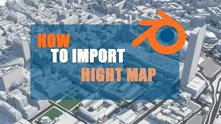 BlenderGIS ll How to import a Hight map.