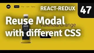 Reuse Modal with different CSS | Redux Shopping Cart | Part 47
