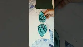 How to make bow tie #hair band ##scrunchies.#pony.  By.                    # sewingwithtips