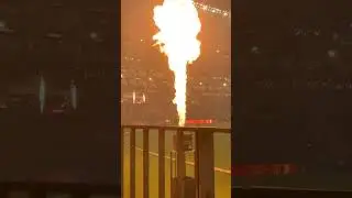 Amazing Fireworks and fire display at scorcher’s match at Optus Stadium