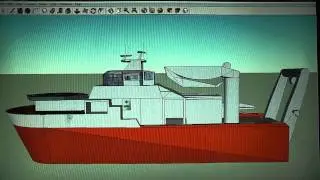 Farstad skipping boat Google sketchup model