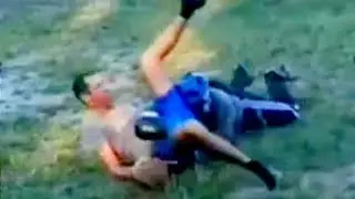 Треугольник после неудачного прохода в ноги// Triangle after the failed double leg